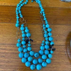 Turquoise statement necklace